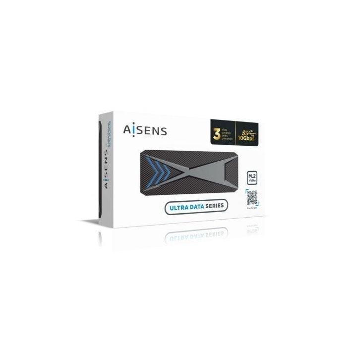 Aisens Caja Externa M.2 NVMe RGB Gaming USB 3.2 Gen2 para SSD M.2, Compatible con 2230/2242/2260/2280, Negra 3 Aisens Caja Externa M.2 NVMe RGB Gaming USB 3.2 Gen2 para SSD M.2, Compatible con 2230/2242/2260/2280, Negra 3