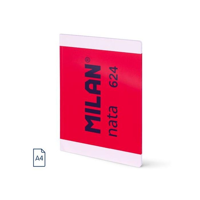 Libreta Milan Nata 624 Since 1918 A4 48H Cuadric.5X5 95G Rosa 3 unidades