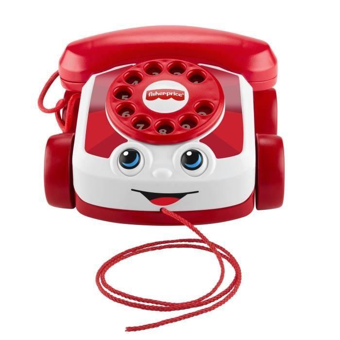 Fisher-Price - Teléfono rojo animado - 80.º aniversario de Mattel - Fisher-Price - JGG97 2
