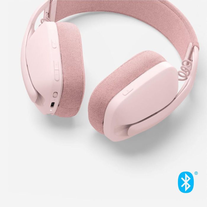 Logitech Zone Vibe 100 Auriculares Diadema Inalámbricos Bluetooth 5.2 Rosa para Llamadas/Música, Micrófono con Cancelación de Ruido, 185g 2 Logitech Zone Vibe 100 Auriculares Diadema Inalámbricos Bluetooth 5.2 Rosa para Llamadas/Música, Micrófono con Cancelación de Ruido, 185g 2
