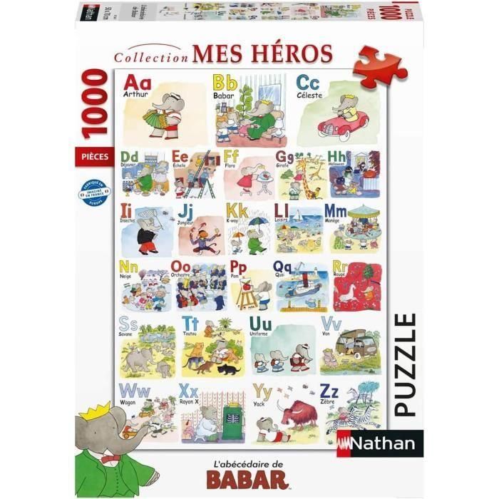 Nathan 4005556873647 Puzzle de Babar de 1000 Piezas 1