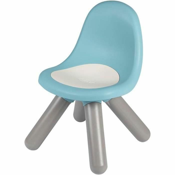 Smoby - Silla infantil azul - Exterior e interior - Al. 27 cm - Hecho en Francia