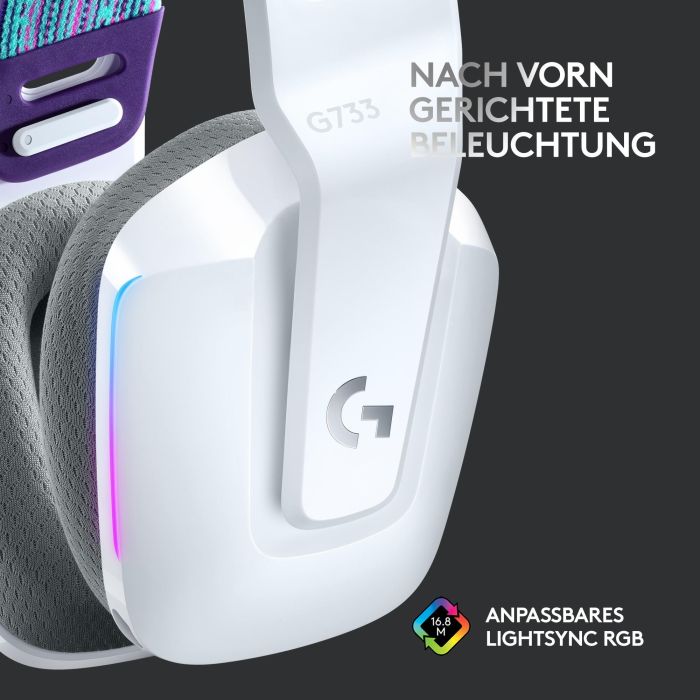 Logitech Auricular con Micrófono G733 LIGHTSPEED Inalámbrico, 29h Batería, RGB LIGHTSYNC 13