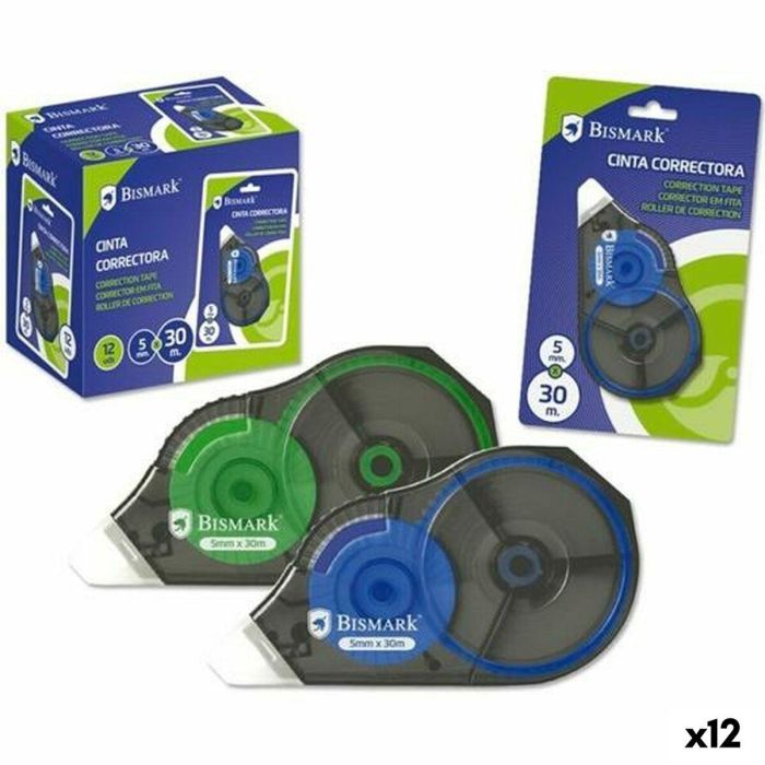 Cinta Correctora Bismark 30 m 4,2 mm (12 Unidades) Cinta Correctora Bismark 30 m 4,2 mm (12 Unidades)