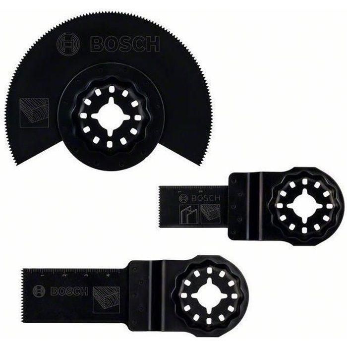 Bosch Juego de Accesorios Multifunción para Madera y Metal con Cuchillas AIZ 24 EC, AIZ 20 AB, ACZ 85 EC y Sistema Starlock