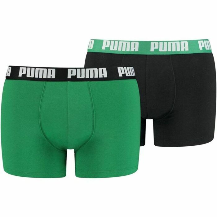 Bóxer de Hombre Puma 521015001-035 Verde (2 uds) Bóxer de Hombre Puma 521015001-035 Verde (2 uds)