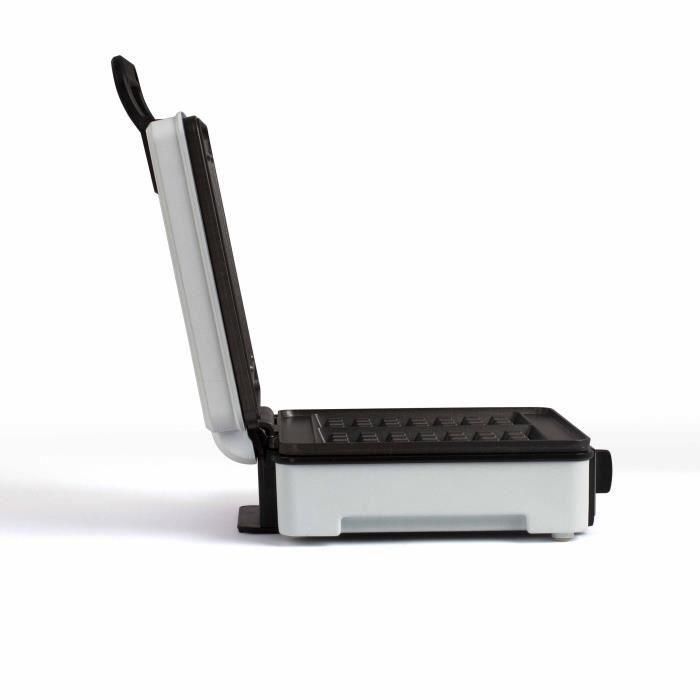 Livoo DOP206 Gofrera con termostato regulable, 1200W, 2 gofres, antiadherente, superficie 14,5x17,5 cm, indicadores luminosos 2