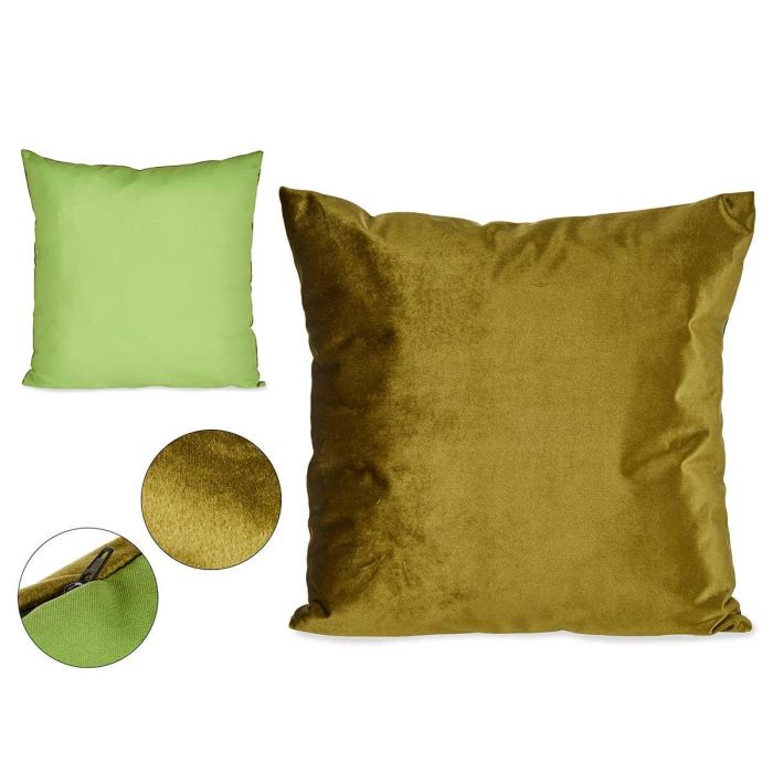 Cojín de terciopelo verde 45x45 cm - Giftdecor (8 Unidades) Cojín de terciopelo verde 45x45 cm - Giftdecor (8 Unidades)