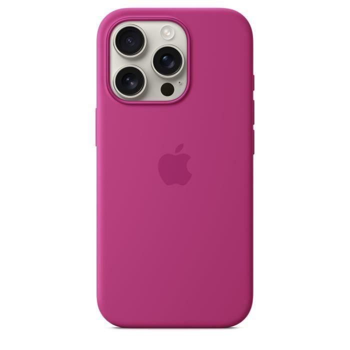 APPLE iPhone 16 Pro - Funda de silicona con MagSafe - Fucsia 1 APPLE iPhone 16 Pro - Funda de silicona con MagSafe - Fucsia 1