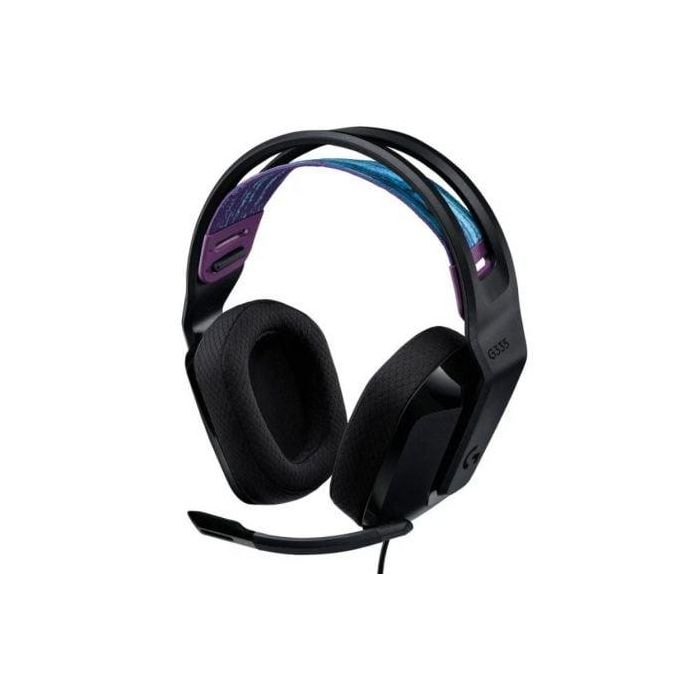 Logitech G335 Auriculares Gaming con Micrófono, Diadema Ajustable, Plug and Play, Compatible con PC, Consolas y Móviles, 240g, Negro - 981-000978