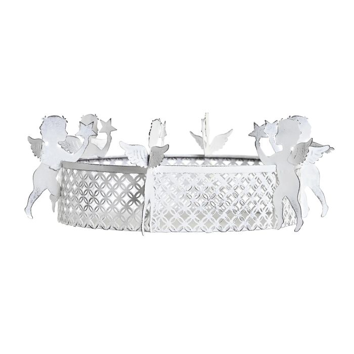 Bandeja Navidad Moderna DKD Home Decor Blanco 8 x 26 x 26 cm (4 Unidades) 2