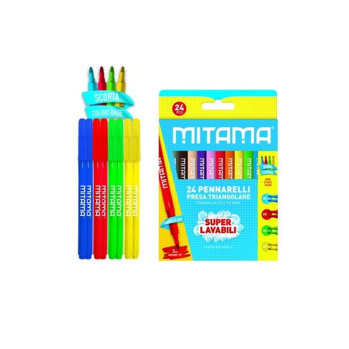 Rotulador Fibra Mitama Triangular 3Mm Caja De 24