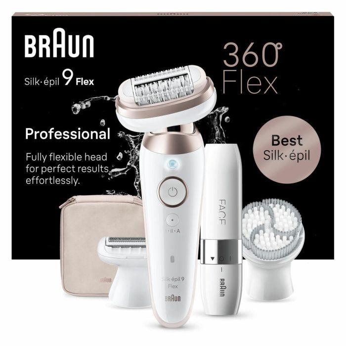 Braun Silk-épil 9 Flex BRA1716478137106 - Depiladora Eléctrica Inalámbrica con 2 Velocidades y 50 Minutos de Autonomía 11