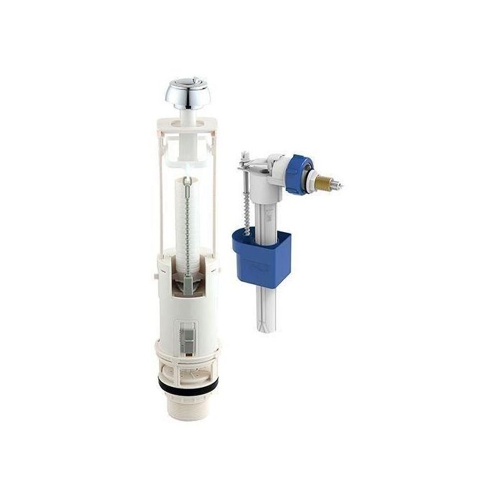Kit mecanismo inodoro con válvula flotador lateral - ROUSSEAU - 3/6L - Certificado NF 1