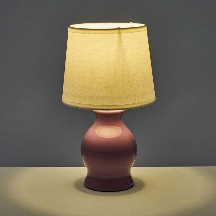 Lámpara de mesa Blanco Morado 40 W 220-240 V 15 x 15 x 26 cm 1 Lámpara de mesa Blanco Morado 40 W 220-240 V 15 x 15 x 26 cm 1