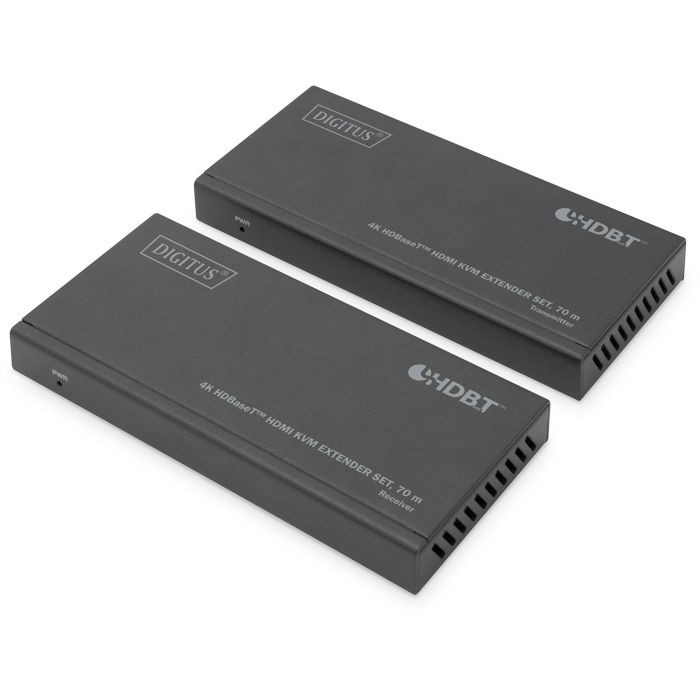 Digitus Extensor KVM HDMI HDBaseT 4K 1x4 Set 70m - Compatible Cat6/6a/7/8 - Plug & Play