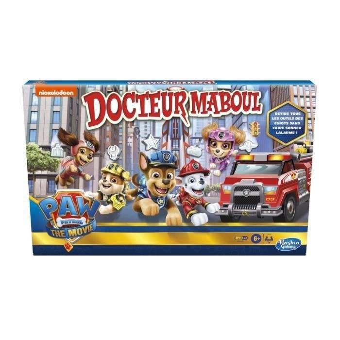 DOCTEUR MABOUL - The Game: Paw Patrol - The Movie - juego de mesa para niños - a partir de 6 años - juego Nickelodeon Paw Patrol