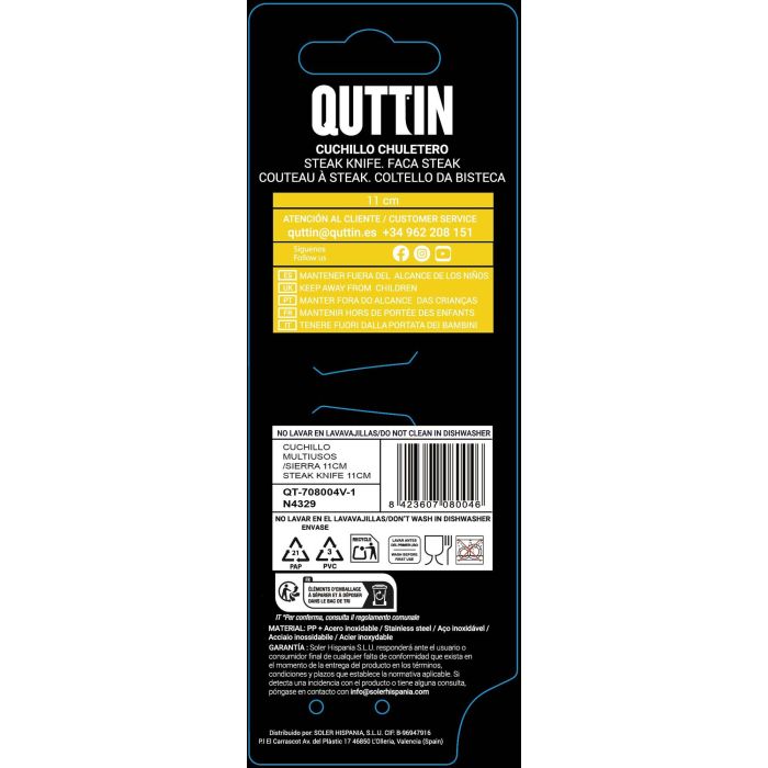 Cuchillo Sierra Multiusos 11C DARK - Quttin (48 Unidades) 3 Cuchillo Sierra Multiusos 11C DARK - Quttin (48 Unidades) 3