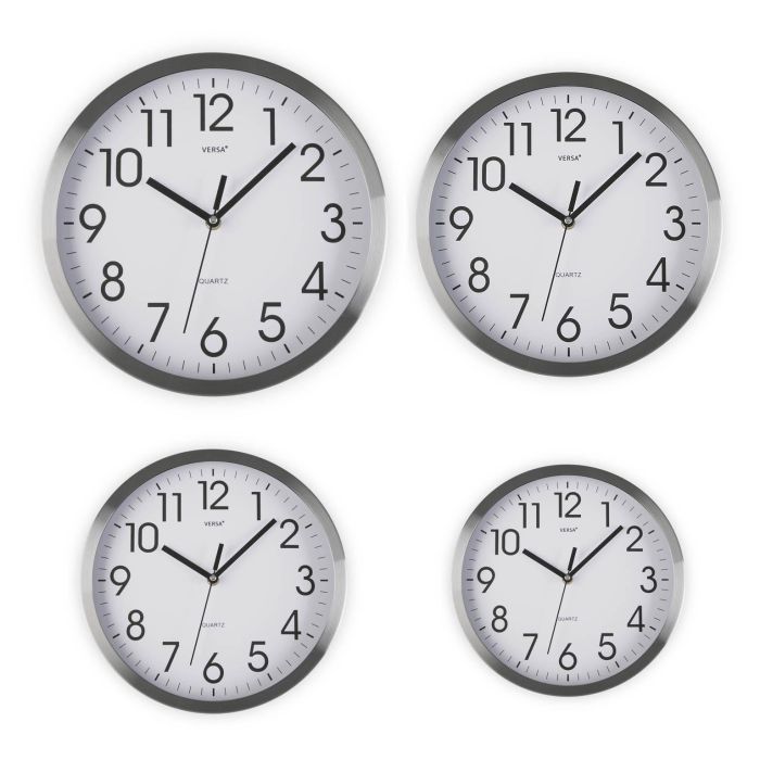 Reloj Aluminio 20Cm Diametro Versa (2 Unidades) 2 Reloj Aluminio 20Cm Diametro Versa (2 Unidades) 2