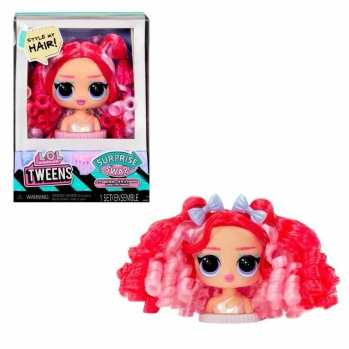 LOL Surprise Tweens Surprise Swap Styling Head - 1 muñeca de 7,5 cm, 1 mascarilla y 2 conjuntos - Modelo aleatorio