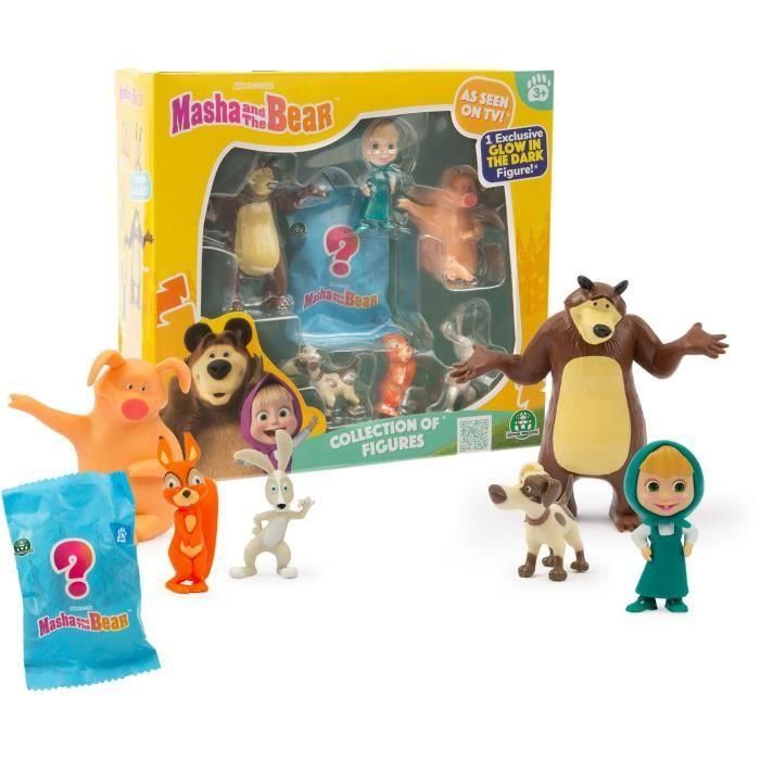 Figuras - MASHA Y EL OSO - Caja de 7 figuras con 1 sorpresa - Tamaño 5-7 cm - a partir de 3 años - MHA31 1 Figuras - MASHA Y EL OSO - Caja de 7 figuras con 1 sorpresa - Tamaño 5-7 cm - a partir de 3 años - MHA31 1