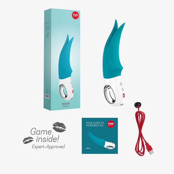 Vibrador Punto G Fun Factory VOLTA Azul 4 Vibrador Punto G Fun Factory VOLTA Azul 4