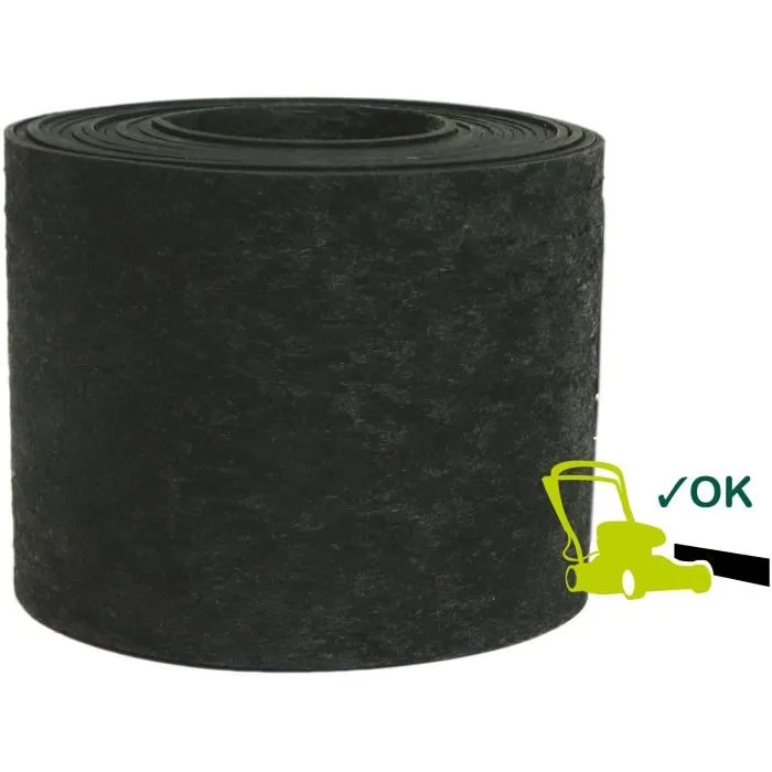 Garden Id Borde de Jardín Eco Border 13022535 - Caucho Reciclado - 5 m H13 cm - Indestructible, Instalación Flexible, Recta o Curva 1 Garden Id Borde de Jardín Eco Border 13022535 - Caucho Reciclado - 5 m H13 cm - Indestructible, Instalación Flexible, Recta o Curva 1