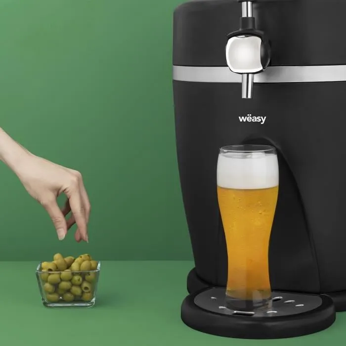 Weasy PINT568 Dispensador de Cerveza 5L con Temperatura de 3°C a 6°C y 60W 4
