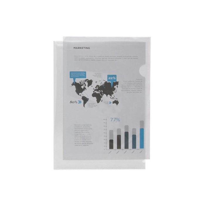 Carpeta Liderpapel Dossier Uñero 44004 Polipropileno Din A4 Incolora 20 Hojas 1 Carpeta Liderpapel Dossier Uñero 44004 Polipropileno Din A4 Incolora 20 Hojas 1