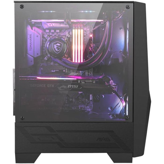 MSI MAG FORGE 100R Midi Tower PC Gaming Negro con Ventana de Vidrio Templado e Iluminación RGB ATX/microATX/Mini-ITX 1 MSI MAG FORGE 100R Midi Tower PC Gaming Negro con Ventana de Vidrio Templado e Iluminación RGB ATX/microATX/Mini-ITX 1