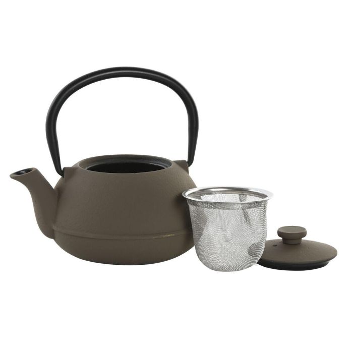 Tetera Oriental DKD Home Decor Beige Negro 11 x 12.5 x 13 cm (2 Unidades) 2 Tetera Oriental DKD Home Decor Beige Negro 11 x 12.5 x 13 cm (2 Unidades) 2