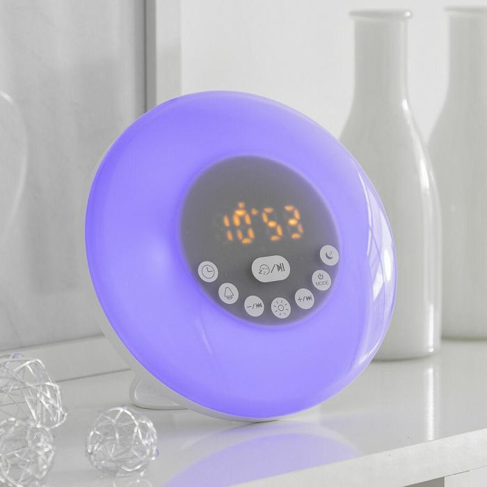 Despertador Amanecer Recargable con Altavoz Sunrilk InnovaGoods 8