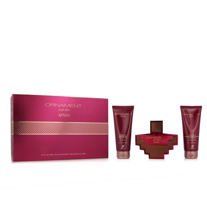Afnan Ornament purple allure eau de parfum 100 ml + gel de baño 100 ml + locion corporal perfumada 100 ml Afnan Ornament purple allure eau de parfum 100 ml + gel de baño 100 ml + locion corporal perfumada 100 ml