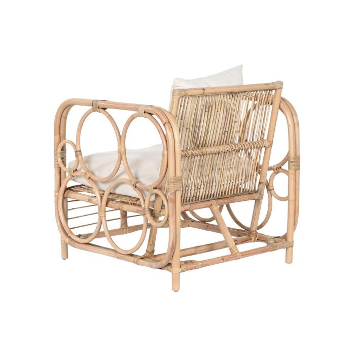 Sillón Home ESPRIT Blanco Natural 72 x 77 x 80 cm 1 Sillón Home ESPRIT Blanco Natural 72 x 77 x 80 cm 1