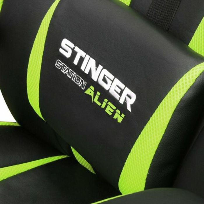Woxter GM26-056 Silla Gaming Stinger Station Alien Verde Ergonómica, Altura Ajustable, Cojín Lumbar, Piel Sintética Transpirable, 150 kg 6 Woxter GM26-056 Silla Gaming Stinger Station Alien Verde Ergonómica, Altura Ajustable, Cojín Lumbar, Piel Sintética Transpirable, 150 kg 6