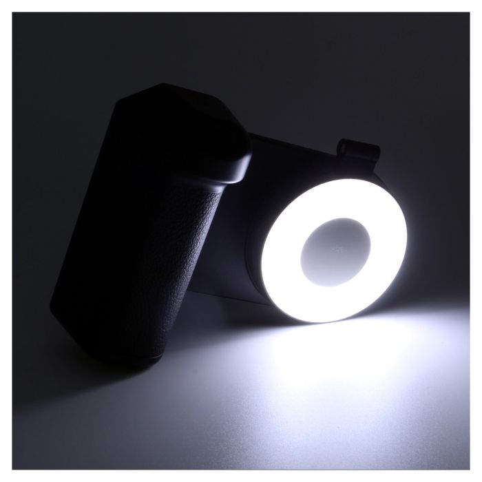 RealPower MagFree Selfie Light Flash para Selfis, Negro, Blanco, 4800mAh 6