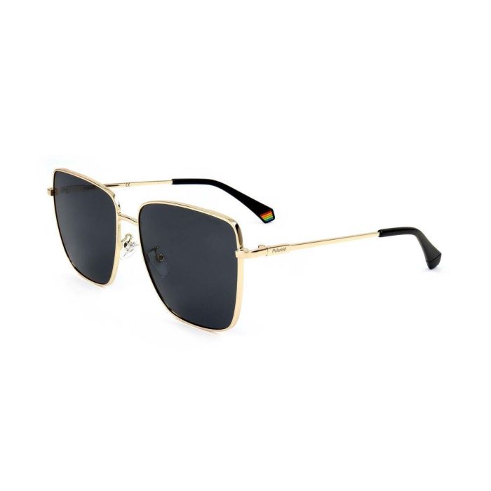 Polaroid 6164/G/S - Gafas de sol para mujer, forma cuadrada, acero inoxidable, 145 mm 3