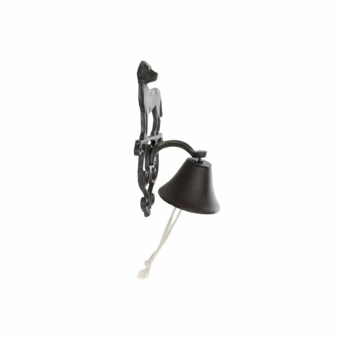 DKD Home Decor Campana de Hierro Colado con Cuerda para Terraza y Jardín Marrón Oscuro, Pack de 2 Unidades, 15x24x14 cm 3 DKD Home Decor Campana de Hierro Colado con Cuerda para Terraza y Jardín Marrón Oscuro, Pack de 2 Unidades, 15x24x14 cm 3