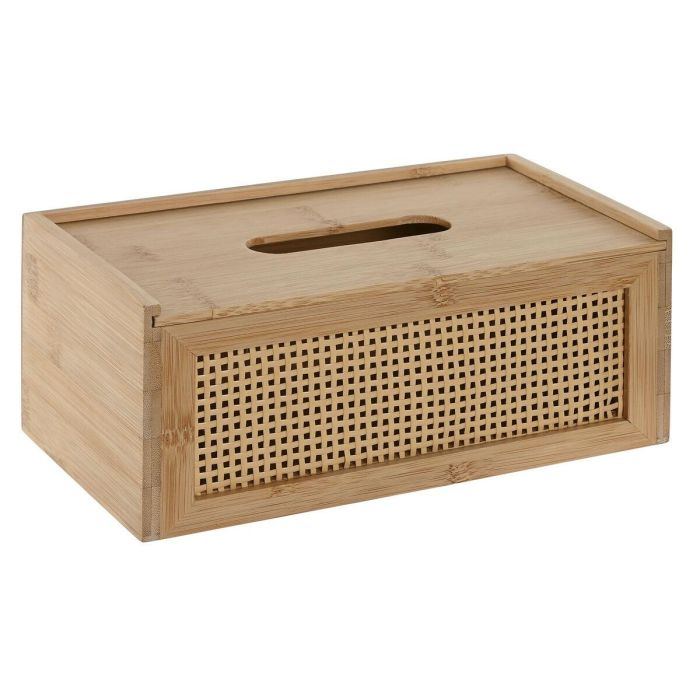 Caja Pañuelos Basicos DKD Home Decor Natural 13 x 10 x 25 cm