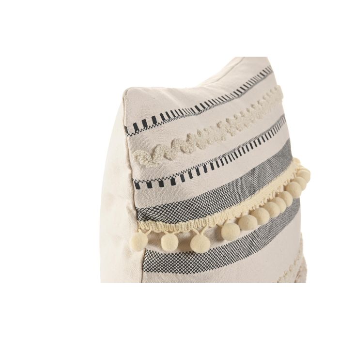 Cojin Urban DKD Home Decor Crudo Negro 45 x 45 cm (2 Unidades) 1 Cojin Urban DKD Home Decor Crudo Negro 45 x 45 cm (2 Unidades) 1