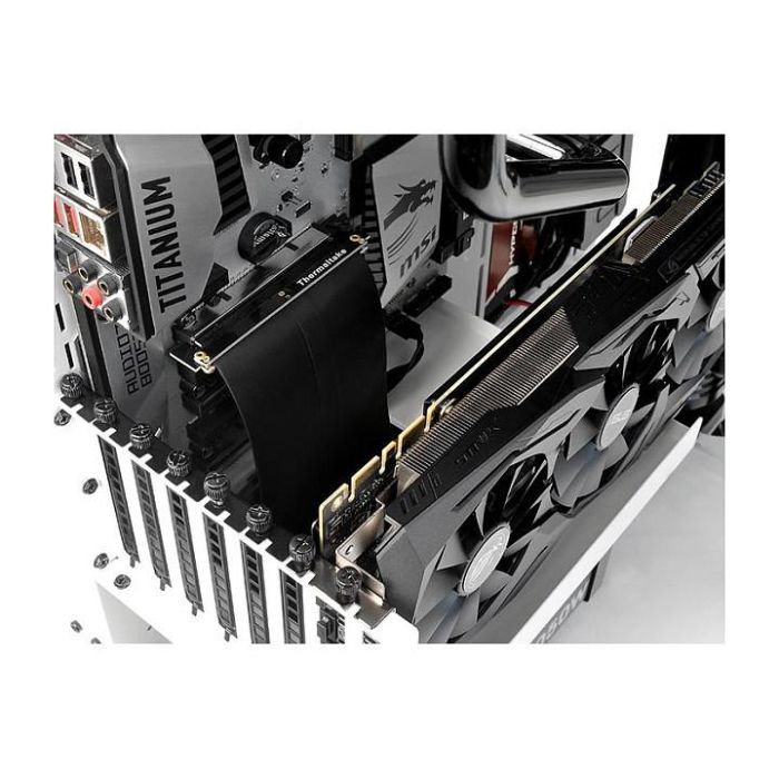 Thermaltake AC-053-CN1OTN-C1 Cable Extensor PCI Express x16 Gen 3.0 Macho a Hembra Derecho 0.2m Negro 5