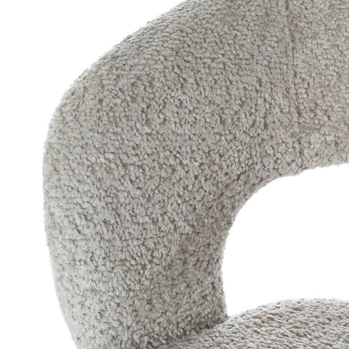 Silla Beige Tejido-Metal 55 X 60 X 80 cm