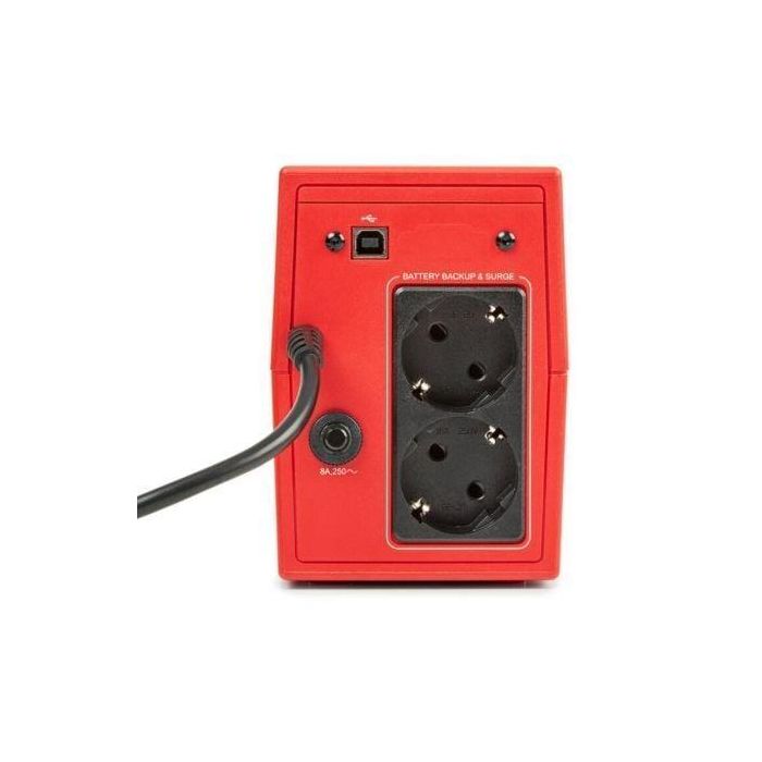 Salicru SPS 500 SOHO+ UPS Línea Interactiva 0.5 kVA 300W con 4 Salidas AC, Regulador Automático de Voltaje (AVR), Torre LCD y USB 2