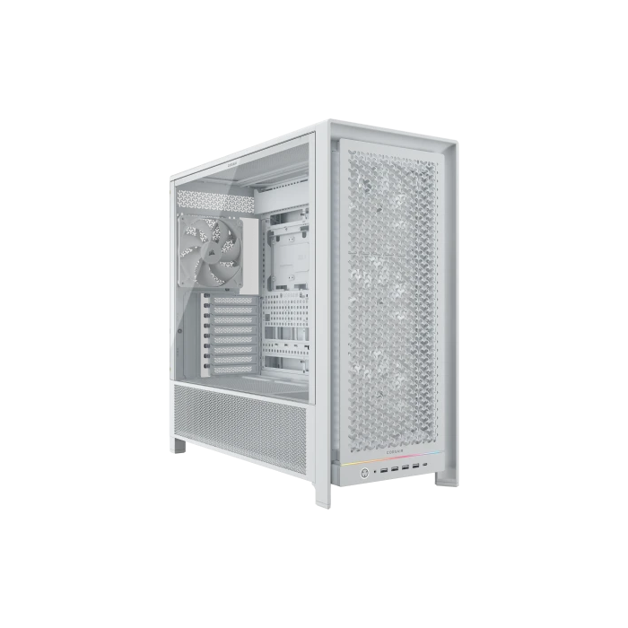 Corsair CC-9011308-WW Caja PC Midi Tower 5000D RS Blanco para ATX, EATX, Micro ATX, Mini-ITX con Ventana Lateral