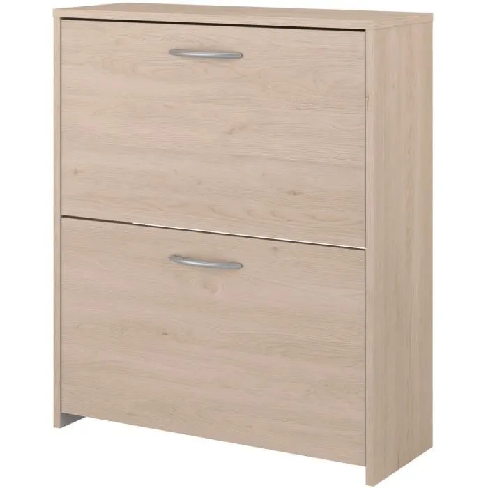 Parisot Zapatero con 2 puertas - Roble - 66,5 x 78,5 x 25,1 - EASYLIFE7901MCHA 3