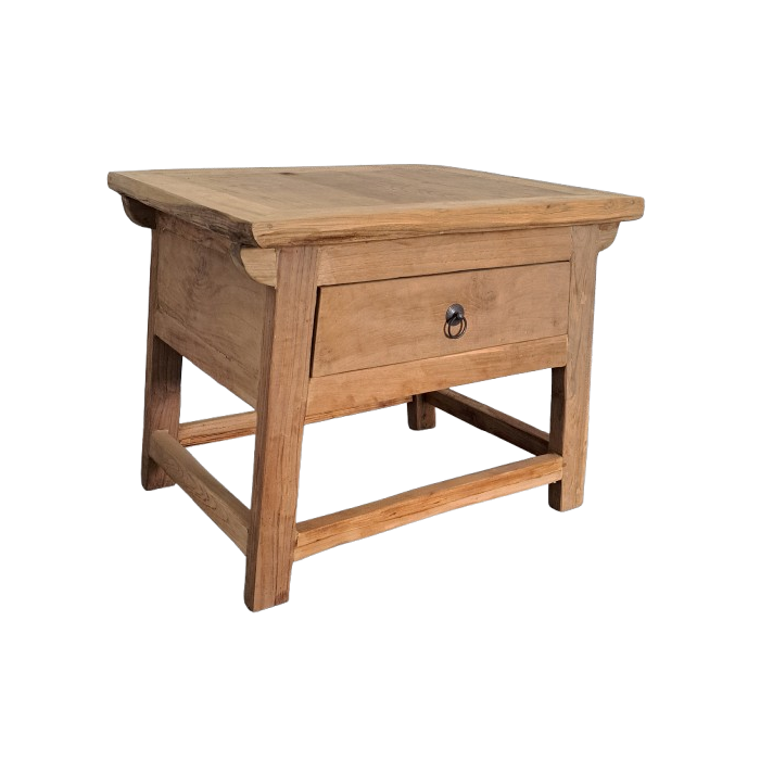 Mesita De Noche Item Home DKD Home Decor Natural 50 x 50 x 60 cm 1 Mesita De Noche Item Home DKD Home Decor Natural 50 x 50 x 60 cm 1