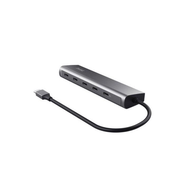 Trust 25136 Hub USB-C Halyx 5 Puertos (4x Datos USB-C, 1x USB-C PD 100W) 5 Gbps, Aluminio para Portátil/PC 2 Trust 25136 Hub USB-C Halyx 5 Puertos (4x Datos USB-C, 1x USB-C PD 100W) 5 Gbps, Aluminio para Portátil/PC 2