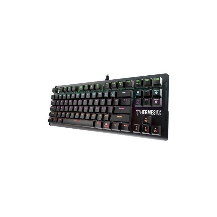 TECLADO GAMING GAMDIAS HERMES E2 - ILUMINADO EN COLORES NEÓN - 88 TECLAS - 1000HZ - CABLE 1.5M 1