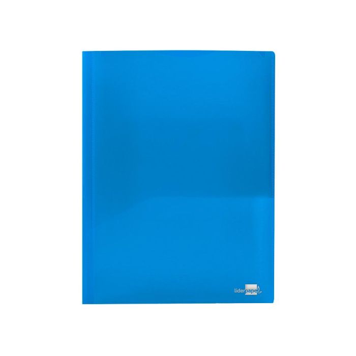 Carpeta Liderpapel Dossier Dos Bolsas Canguro 45682 Polipropileno Din A4 Azul 10