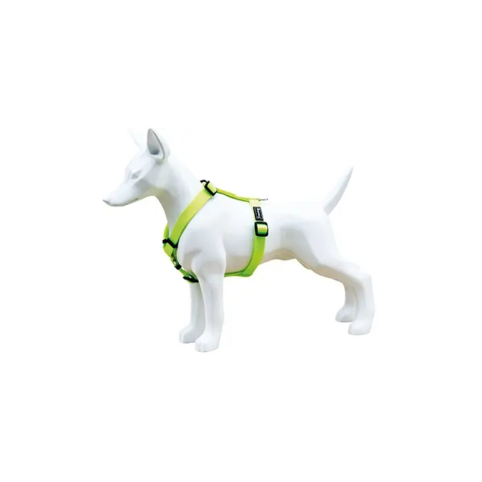 Freedog Arnés Nylon Neon Verde Fluor 20 mm